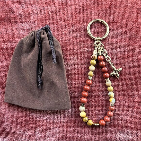 New BOHO BEADED Bag Charm with Clover 🍀 - Picture 3 of 7